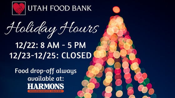 Utah Food Bank Holiday Hours