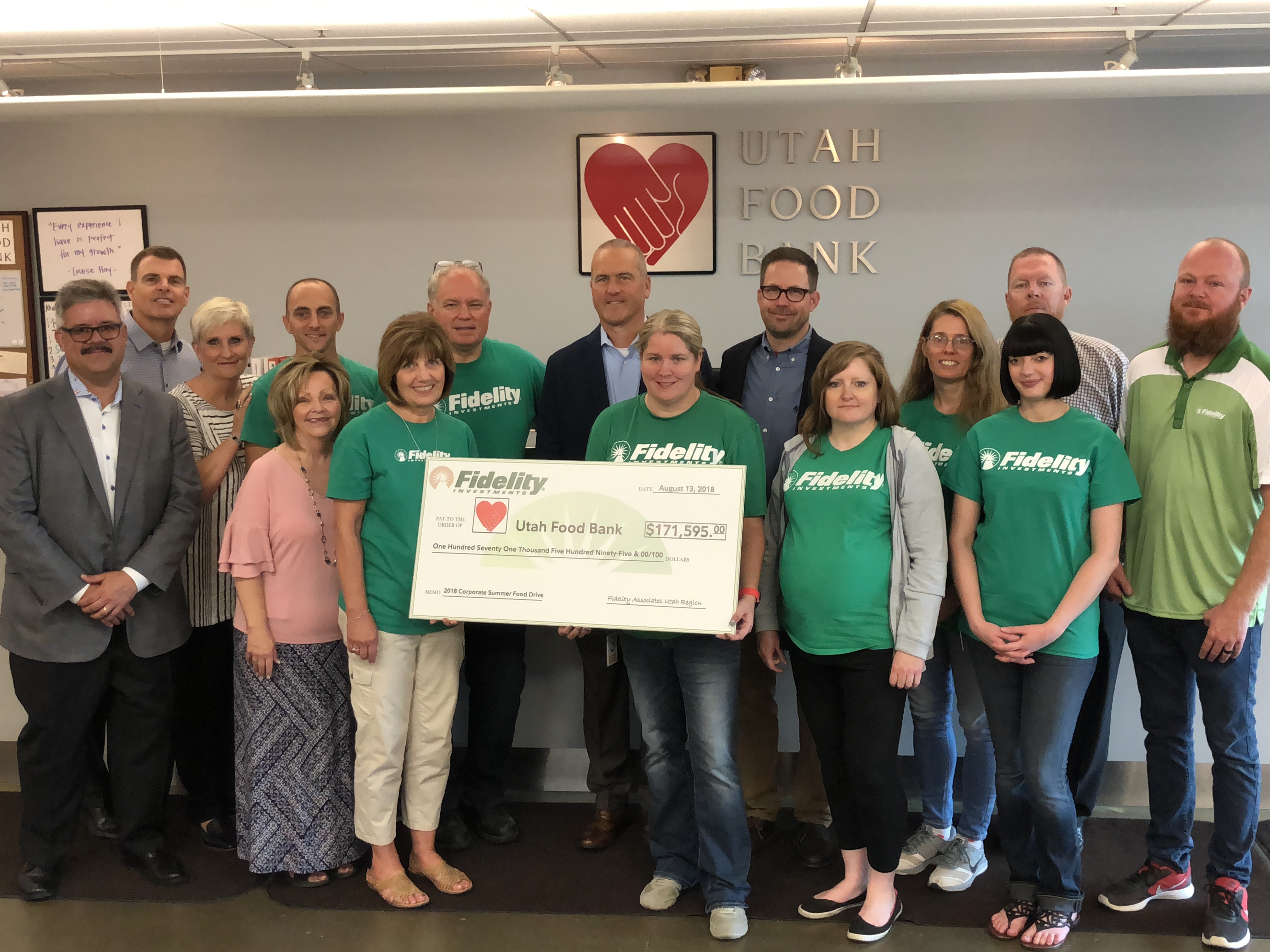 Fidelity Investments Donation